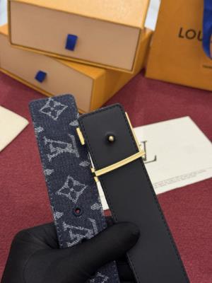 wholesale quality louis vuitton initiales monogram denim belt model no. 854
